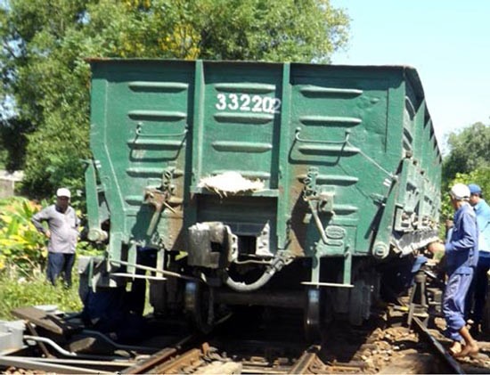 The derailment’s scene (Photo: SGGP)